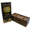 Puzzle Box Enigma Secret Explorer - Money and Gift Card Holder in a Wooden Magic Trick Lock with Hidden Compartment Piggy Bank Brain Teaser Game