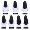 X-TRESS Black Wig with Bangs Human Hair,16Inch Straight Wigs with Bang Wear and Go Glueless Wig for Women,Full Machine Made No Lace Front Wigs 100% Human Hair Bang Wigs(16Inch)