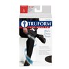 Truform Compression Socks, 30-40 mmHg, Men's Dress Socks, Knee High Over Calf Length, Black, Small