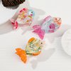 Cute Fish Hair Clip,Acetate Claw Clips,Hair Clips for Women,Orange