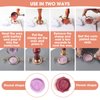 Yelsky Wax Seal Kit for 1 Inch Wax Seal Stamp, 2 Metal Wax Seal Molds with Round Flower Shape, Silicone Waxing Mat, Sealing Wax Kit for Gift Wrapping Wedding Invitations Envelopes Cards Wine Packaging