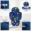 TANOFAR Car Seat Head Support Infant, Dinosaur Infant Car Seat Insert, 2-in-1 Reversible Baby Car Seat Head and Body Support, Soft Baby Car Seat Cushion for Newborn Boys