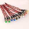 Gebildet 12pcs 7mm 3V-6V-12V-24V-230V/1A Prewired Mini Momentary Push Button,SPST Nomal Open ON/Off 2 Pin Round Button for Model Railway Hobby
