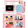 KOKODI 12 Inch LCD Writing Tablet with Anti-Lost Stylus, Erasable Doodle Board Colorful Toddler Drawing Pad, Car Travel School Games Toys for 3 4 5 6 7 8 Kids, Birthday Gift for Girls Boys Adults Pink