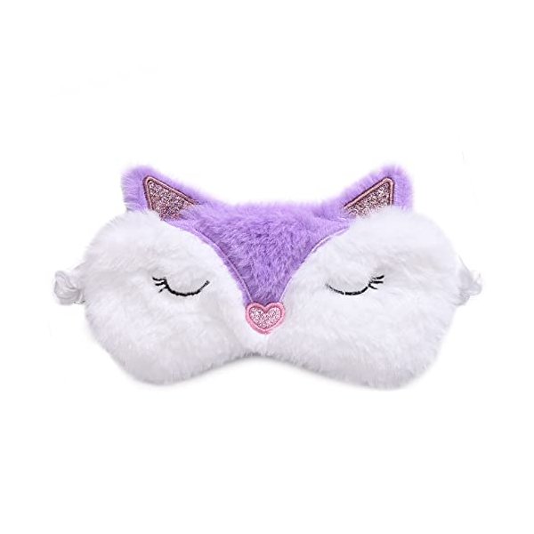 Fox Eye Mask Plush Fox Cloud Sheep Dream Eye Cover Sleeping Mask Eye Band Shade Blindfold Goggles Relax Travel Eye Patch