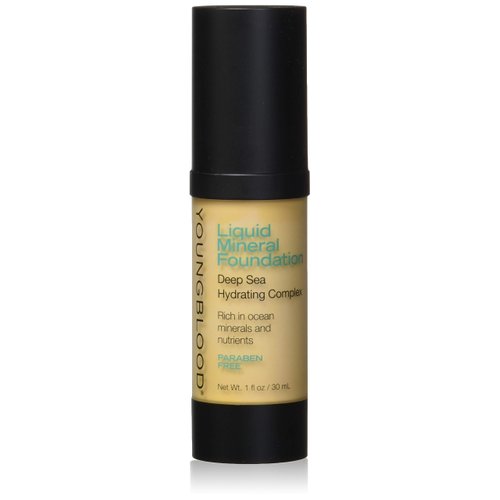 Youngblood Liquid Mineral Foundation, Sand, 17 Shades, Vegan, Cruelty-Free, Gluten-Free