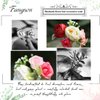 Fangsen Silver Wedding Multiple Roses Flower Hair Comb Bridal Flower Hair Clip Floral Hair Accessories for Women and Girls