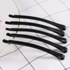 COHEALI 50pcs Simple Black Metal Painting Bobby Pin Classic Diy Hairpins Hair Accessory For Women