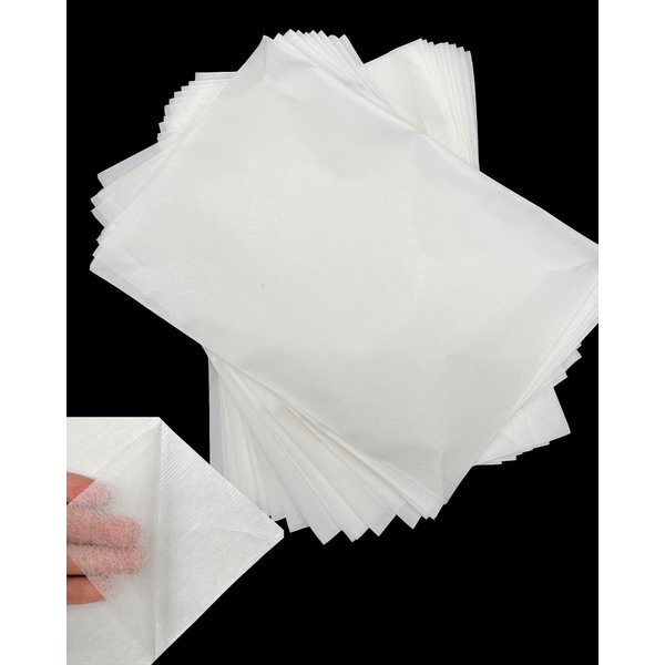 PLANTIONAL Light Weight Fusible Bonding Web: 20 Sheets (8" x 12") Fusible Webbing for Fabric Applique DIY Crafts Supplies