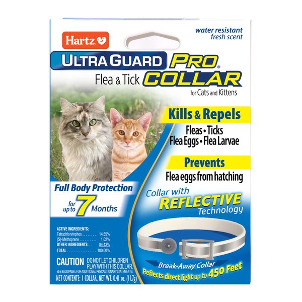 Hartz UltraGuard Pro Flea & Tick Collar for Cats and Kittens, 7 Month Flea and Tick Prevention and Protection, 1 Collar