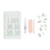 Ardell Nail Addict Premium Artificial Nail Set, Holographic Glitter, 24-Pc, Medium, Almond-Shape, DIY Press-On Nails, Quick and Easy to Apply, with Glue, Cuticle Stick and Nail Filev