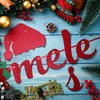 2 Pcs Christmas Mele Kalikimaka Banner Glitter Christmas Hawaiian Banner Christmas Party Decorations Hawaiian Decorations for Party Xmas Hawaiian Holiday Party Decorations