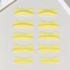 PERMANIA Lash Lift Rods, 2024 New Self-adhesive Super Soft 10Pcs/5Sizes Lash Lift Pads Extreme Eyelash Curler (Yellow)