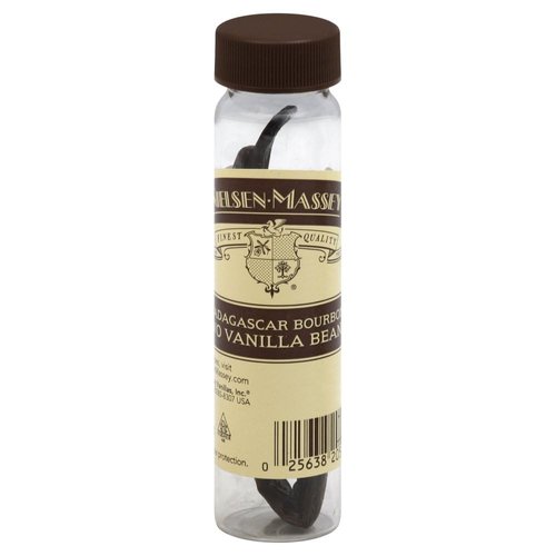 Nielsen-Massey Madagascar Bourbon Vanilla Beans for Baking and Cooking, 2-Bean Vial with Gift Box