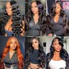 Drosuud 30 Inch 13X6 Lace Front Wigs Human Hair 200% Density Body Wave HD Lace Front Wigs Human Hair Pre Plucked Glueless Wigs Human Hair for Women With Baby Hair