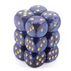 Chessex DND Dice Set D&D Dice-16mm Scarab Royal Blue and Gold Plastic Polyhedral Dice Set-Dungeons and Dragons Dice Includes 12 Dice – D6, Various (CHX27627)
