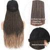 AliRobam Hat Wigs Baseball Cap with Senegalese Twist Braids Hair extensions Hat With Braided Hair attached for Black White woman (24inch, T27)