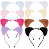 ACO-UINT 8 Pack Cat Ears Headbands for Women Girls, Cute Cat Headbands Cat Party Decorations Cat Ears Hairbands, Halloween Costume Hair Accessories for Women Girls