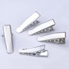 100pcs Alligator Duckbill Hair Clips Metal Single Prong Hair Clip Hairpins Teeth Bows Professional Sectioning Clips DIY Hair Accessories for Women Girls Salon Styling, Silver