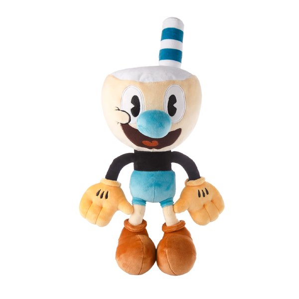 Mugman Plush Toy - 15-Inch Plush Toy - Super Soft and Huggable Stuffed Doll of The Cuphead Show! Character for Kids and Fans of All Ages - Perfect for Collectors and Gamers – Officially Licensed