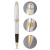 Cross Bailey Refillable Gel Ink Rollerball Pen, Medium Rollerball, Includes Premium Gift Box - Medalist Chrome