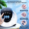 220W LED UV Light Dryer for Nails Gel Polish with 57 Lamp Beads 4 Timer Setting & LCD Touch Display Screen, Auto Sensor, Professional Nail Light