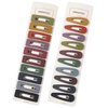 B.PHNE Matte Snap Hair Clip Barrettes for Girls women, No Slip Cute Solid Candy Color Hair Accessories Hair Pins (SnapClip20A) 20Pcs