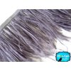 Moonlight Feather, Grey Ostrich Fringe Trim Feather - 6 Inch Strip of Ostrich Feathers