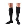 Truform Compression Socks, 8-15 mmHg, Men's Dress Socks, Knee High Over Calf Length, Black, Medium