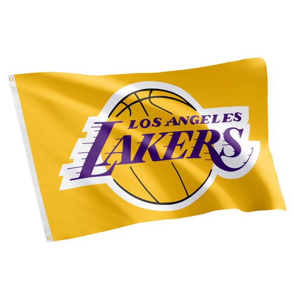 Desert Cactus Los Angeles Lakers Flag NBA National Basketball Association 100% Polyester Indoor Outdoor 3x5 feet Flagss LA (Flag #1)