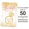 Haizct 50 Pack Bridal Shower Scratch Off Game for Country Wedding, Bridal Shower, Bridal Lottery Tickets, Wedding Shower Ideas (Diamond Ring)-GK103