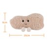 Apricot Lamb Peanut Plush Stuffed Animals for Kids, Soft Cute Plush Toys for Baby Girl and Boy, Fluffy Peanut Brown 6.7 Inches