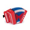 Kids Toy Accordion with 7 Vocal Keys. Portable Mini Musical Instrument with Easy to Carry Back Strap included. Ideal for Kids 3+ Red