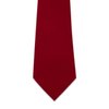 Aurya Boys'Solid Color Zipper Tie 15 inch Polyester Satin Zipper Neckties (True Red)
