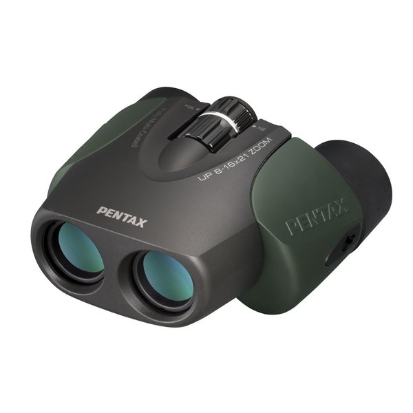 Pentax UP 8-16x21 Green Binoculars (Green) Fully-multi coating Zoom Tripod socket provide