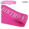 CIEHER 67" L x 3.6" W Birthday Sash for Women Girls,Rose Pink Birthday Girl Sash, Birthday Sashes Birthday Queen Sash, Birthday Gifts Birthday Decorations
