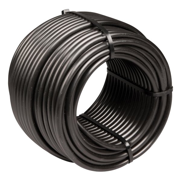 Rain Bird T22-100S Drip Irrigation 1/4" Blank Distribution Tubing, 100' Roll, Black