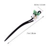 Lurrose Chinese Hair Stick Vintage Flower Hair Stick Japanese Wood Chopsticks for Women Girls Hair Styling
