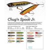 Heddon Chug'n Spook Junior Fishing Lure, Wounded Shad