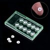 Tooth Gems Kit, 10pcs 2mm DIY Acrylic Tooth Crystal Ornaments Teeth Diamond Jewelry Decoration Glittering Tooth Gem Kit White with Box for Tooth Decor Nails Decor