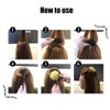 Ericotry 2Pcs 3.3inch Charming Bump It Up Volume Inserts Sponge Foam Hair Comb Do Beehive Hair Stick Bun Maker Tool Hair Base Styling Accessories Hair Increasing Tool (Brown)