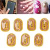 WNSC NFC Nail Sticker, Self Adhesive 7 Colors NFC Lighting Nail Stickers Fashionable for Girls for Bus Card