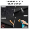 HIMAL HIMAL ATV Seat Cover Waterproof 420D Polyester Oxford, Compatible with Most ATV for Sportsman, Rancher, Foreman, Scrambler, Black