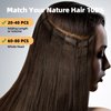 Clytie One Donor Light Yaki Straight Tape ins for Black Women Human Hair, Dyeable Invisible Tape in Hair Extensions Human Hair Natural Black 20 PCS 18IN, 50g Seamless Tape ins for Thin Fine Hair