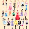 Magnetic Dress Up Dolls, Magnetic Doll Dress Up Kits Magnetic Paper Dolls Pretend Play Set for Girls Ages 4 Years and Up Kids Travel Activities Road Trip Car Ride Interactive Learning Imagine (D Set)