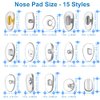 MMOBIEL 150 Pairs Eyeglass Repair Kit Clear Transparent Eye Glasses Nose Support Pads Eyeglass Sunglass