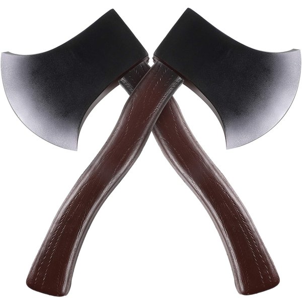 2 Pieces Halloween Axe Foam Hatchet Props Trick Props Fake Axes for Halloween Costume Party