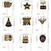 36PCS Happy 50th Birthday Cupcake Toppers Double Sided Black Gold Fifty Hello 50 Straight Outta 1974 Cupcake Picks 50 Fabulous Cheers to 50 Years Cake Decorations for 50th Birthday Party Supplies