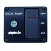 Rule 43 Marine Deluxe Plastic Rocker Panel Switch (12-Volt) , Black, 2-7/8" W x 2-3/8" H