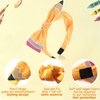 Totelux Back to School Pencil Headband Bow Hair Band Yellow Hair Accessories for Women Girls Teachers Toddler Student School Classroom Party Supplies